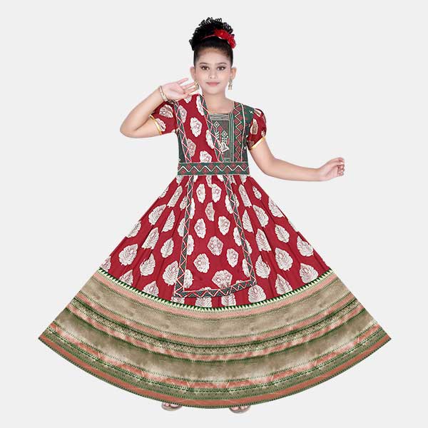 47579 Dupatta Pattu Frock